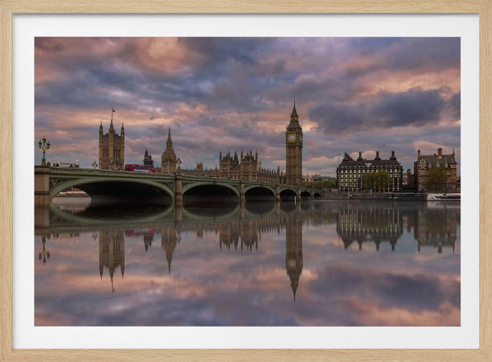 An art print depicting a vibrant and memorable sunset scene with warm, glowing colors across the sky, perfect for wall decor. Wall Art