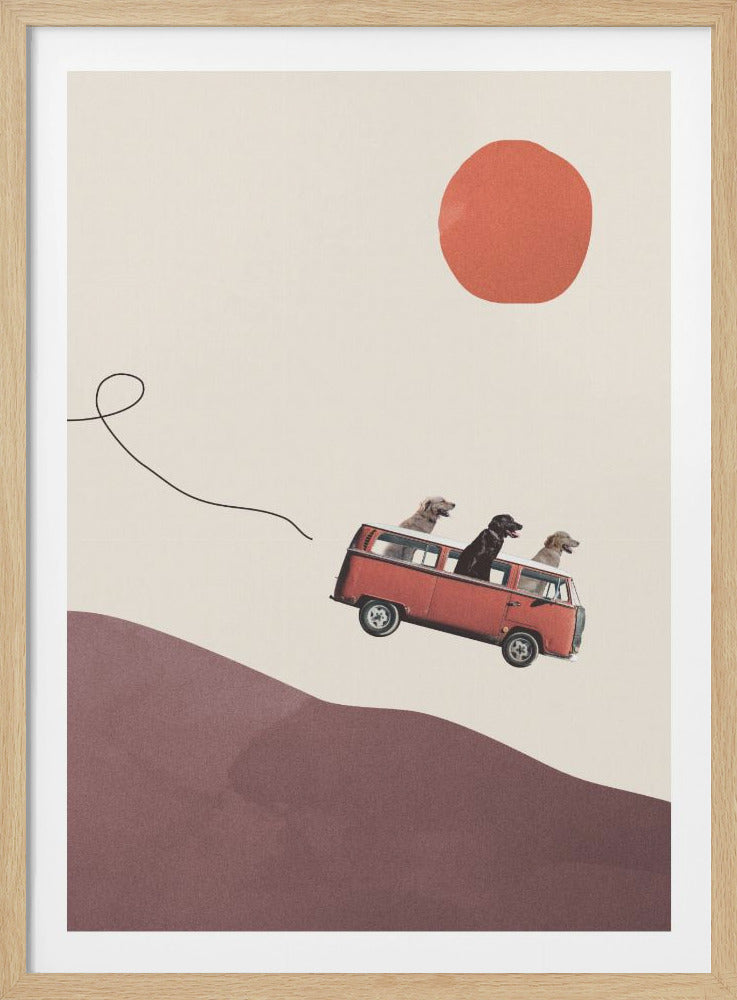 A vibrant art print depicting an 'Adventure gang', showcasing characters in an adventurous setting, possibly exploring or on a quest. Wall Art