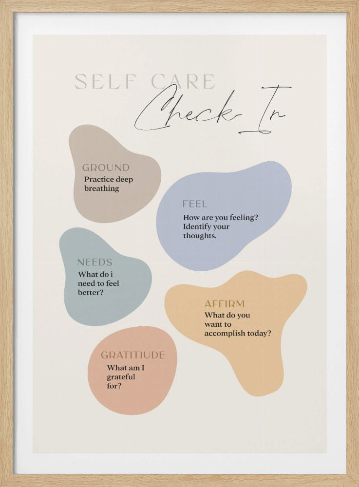 Self Care Checkin - Poster / Art Print