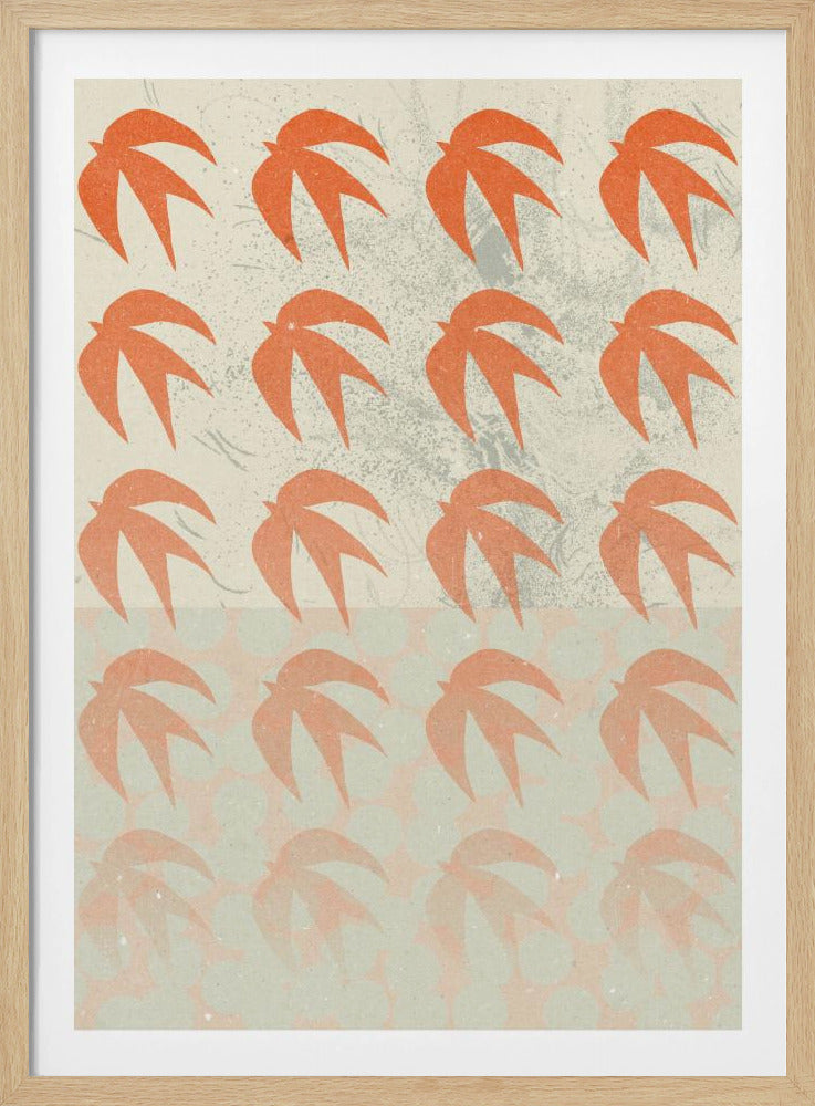 An abstract composition art print, featuring various shapes and colors arranged in a modern design, suitable for a poster. Decor