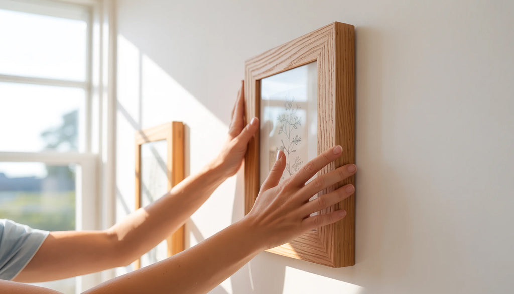 Hänga upp tavlor utan spik