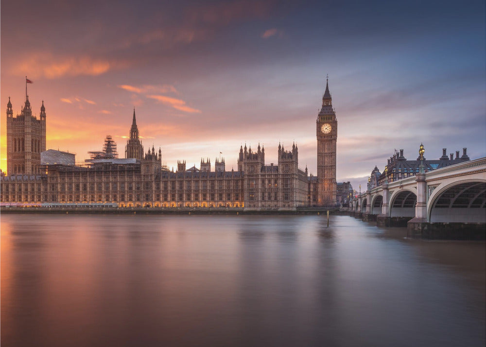 London Palace of Westminster Sunset - Poster / Art Print