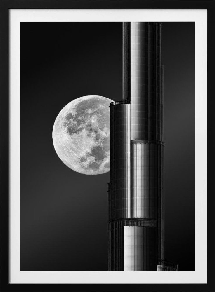 Super moon Burjkhalifa - Poster / Art Print