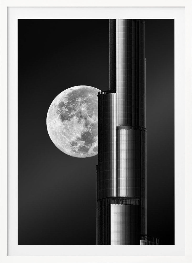 Super moon Burjkhalifa - Poster / Art Print