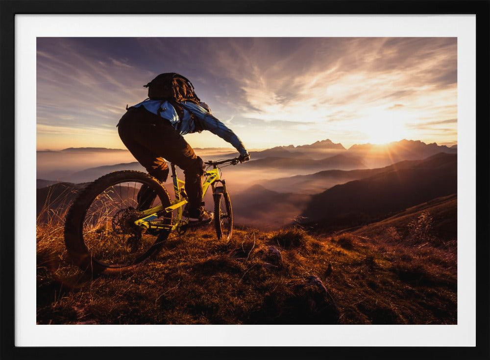 Sunset trail ride - Poster / Art Print