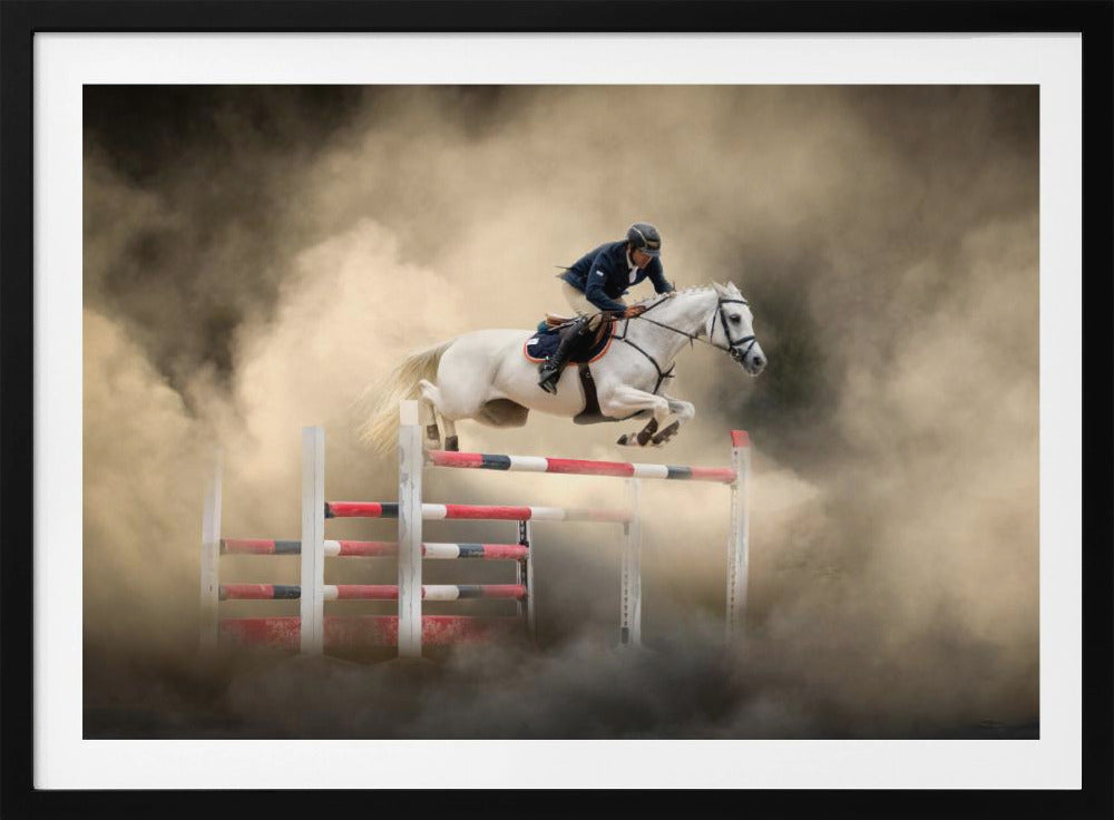 White horse - Poster / Art Print