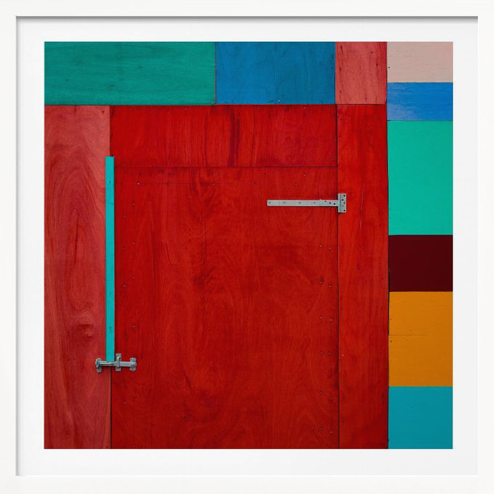 Door to construction site - Poster / Art Print