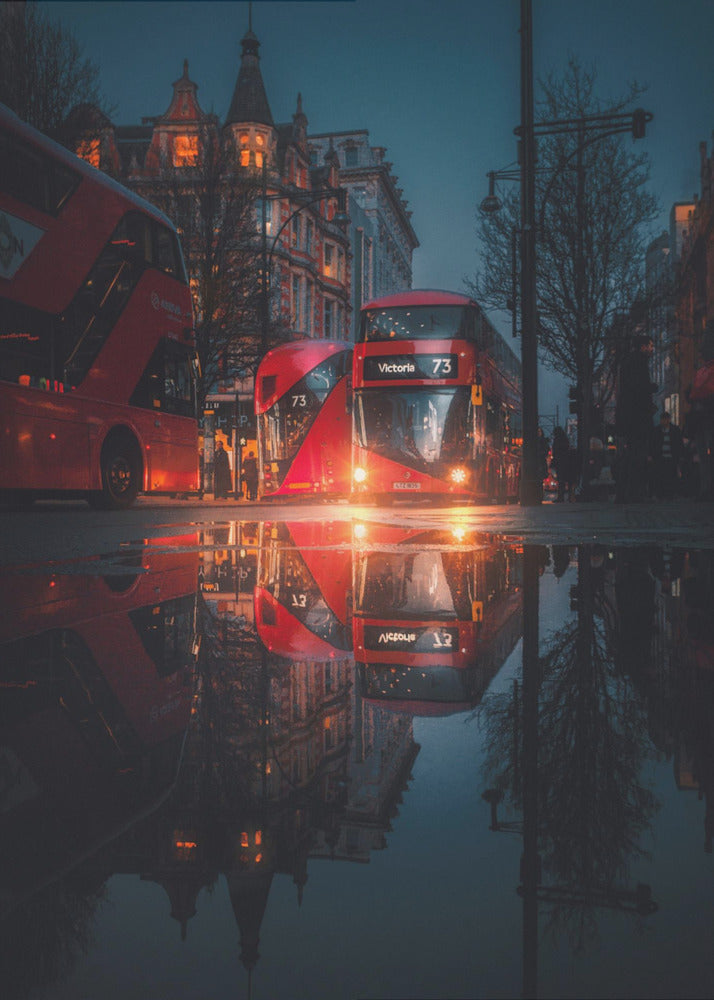 London night reflections - Poster / Art Print