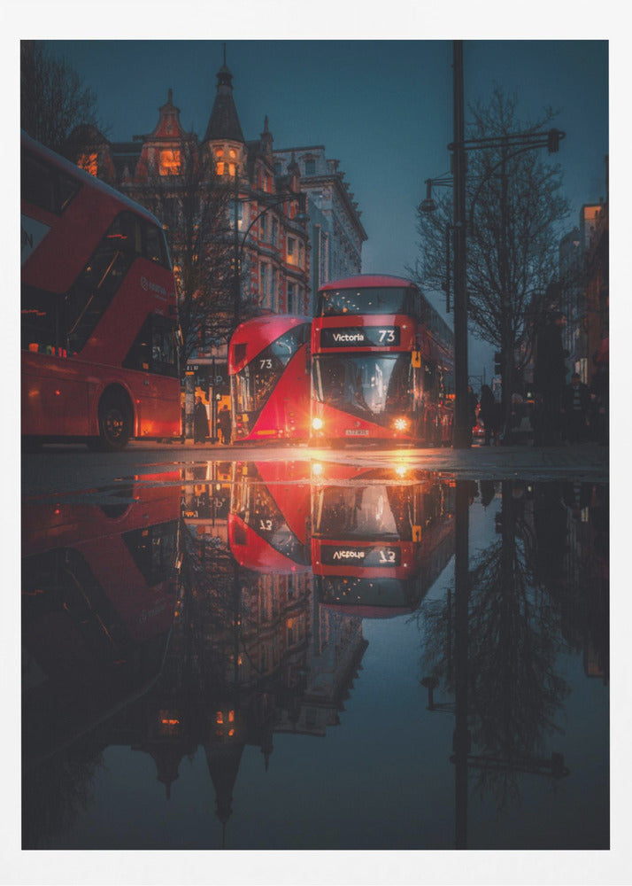 London night reflections - Poster / Art Print