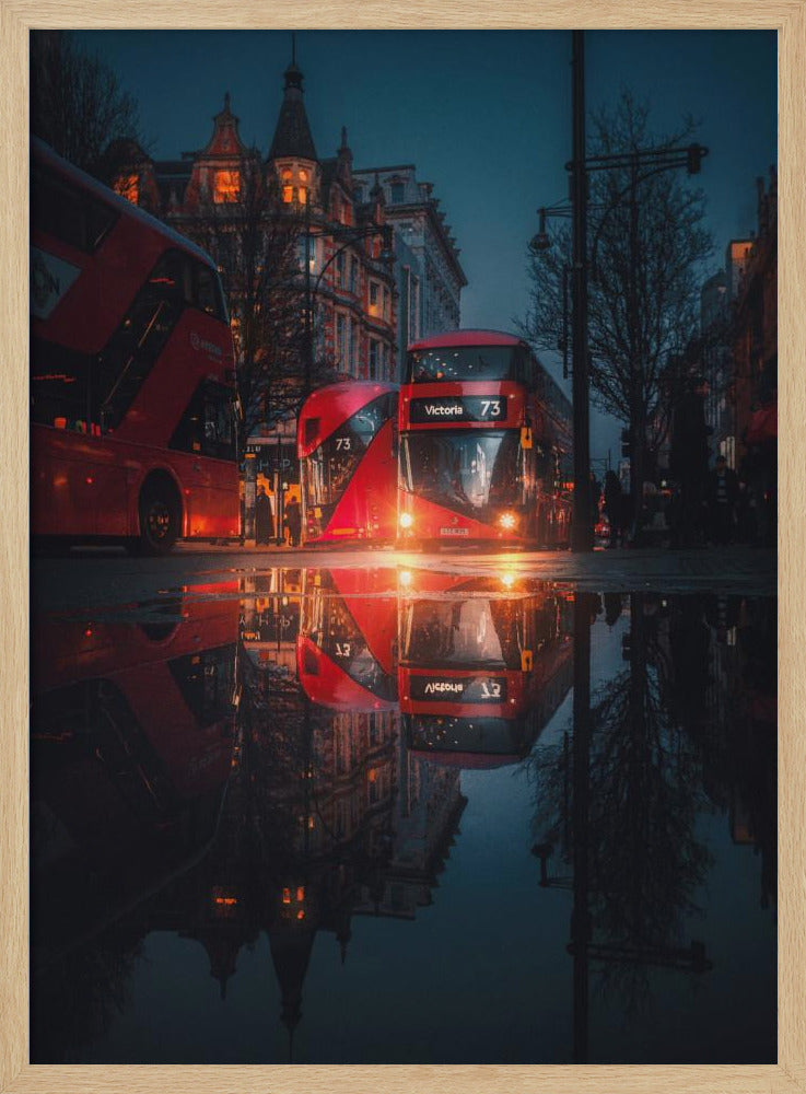 London night reflections - Poster / Art Print