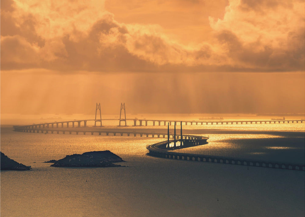 Hong Kong-Zhuhai-Macao Bridge - Poster / Art Print