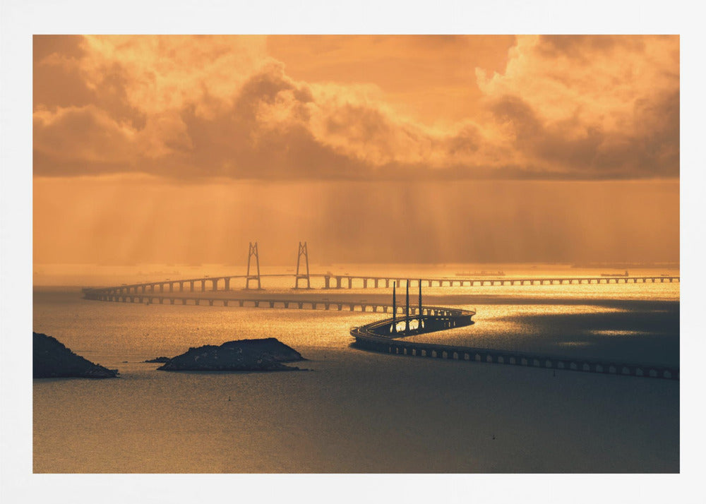 Hong Kong-Zhuhai-Macao Bridge - Poster / Art Print