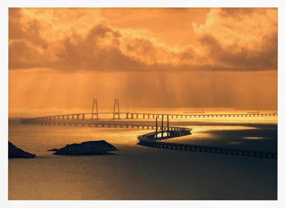 Hong Kong-Zhuhai-Macao Bridge - Poster / Art Print