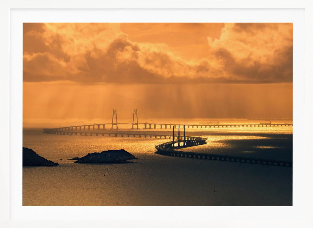 Hong Kong-Zhuhai-Macao Bridge - Poster / Art Print