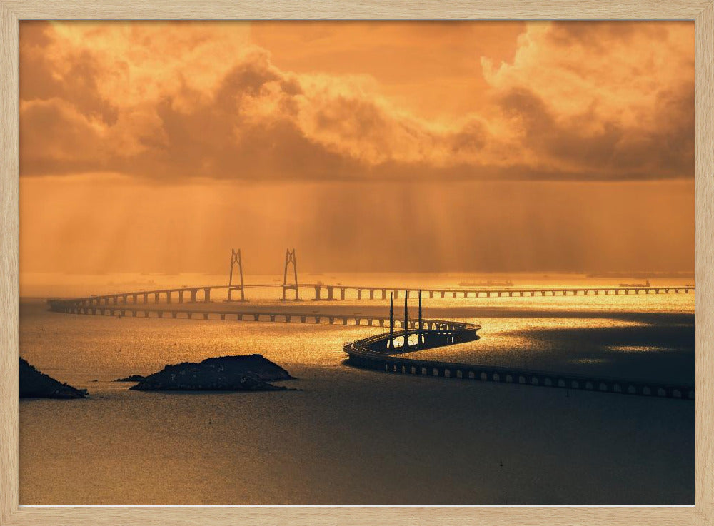 Hong Kong-Zhuhai-Macao Bridge - Poster / Art Print