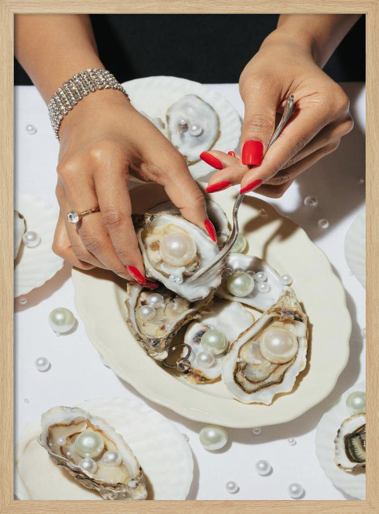 Oyster & Pearls No 01 - Poster / Art Print