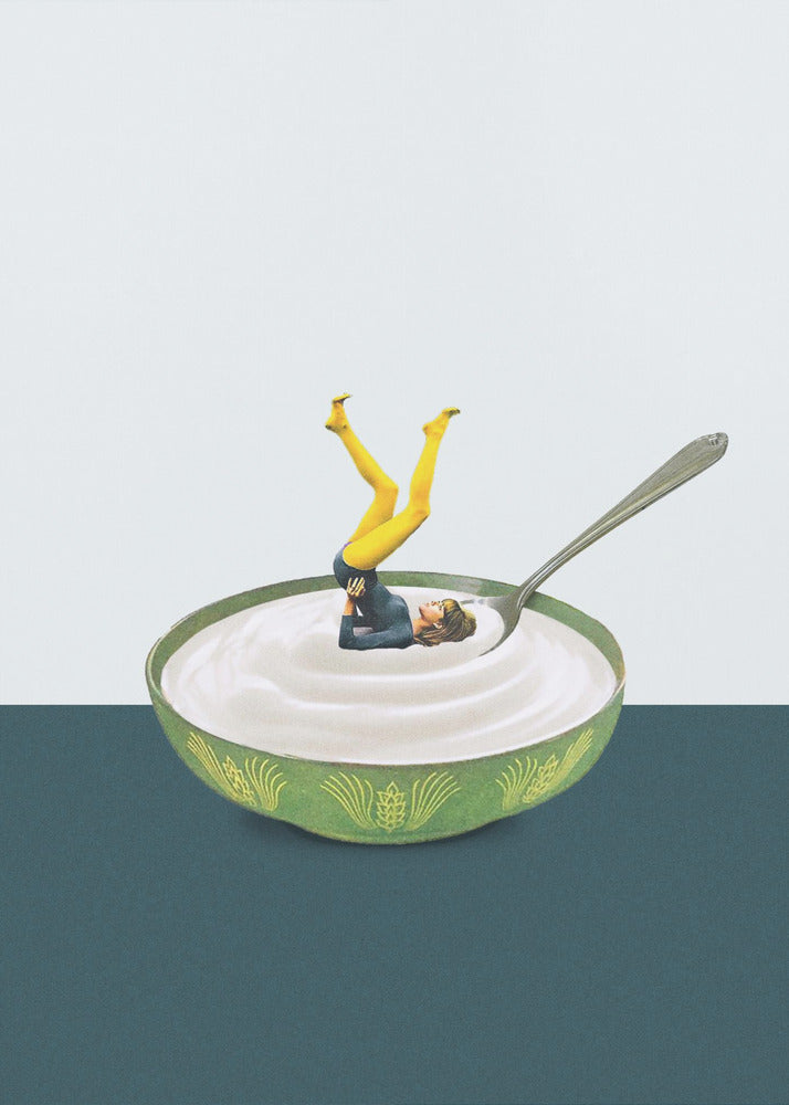 Yoga in my yogurt - Poster / Art Print