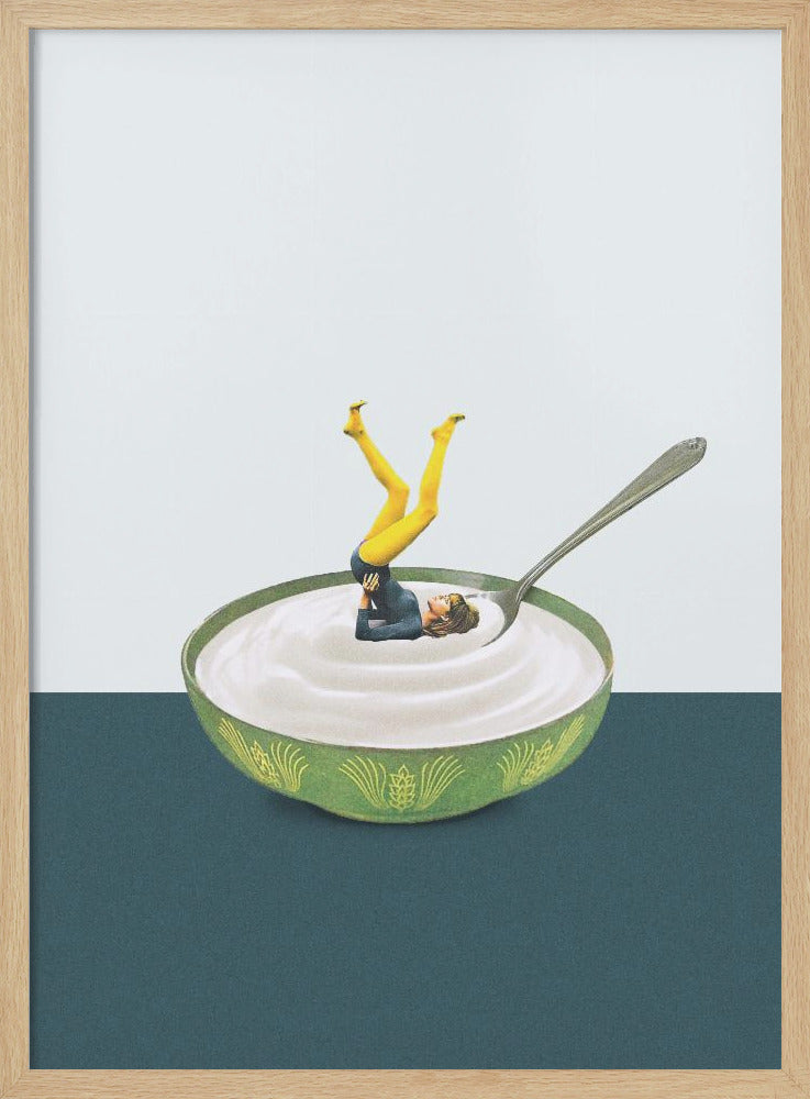 Yoga in my yogurt - Poster / Art Print