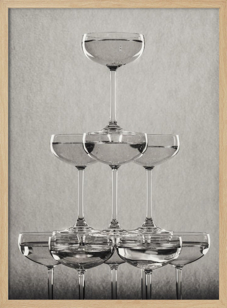 Champagne tower_9 - Poster / Art Print