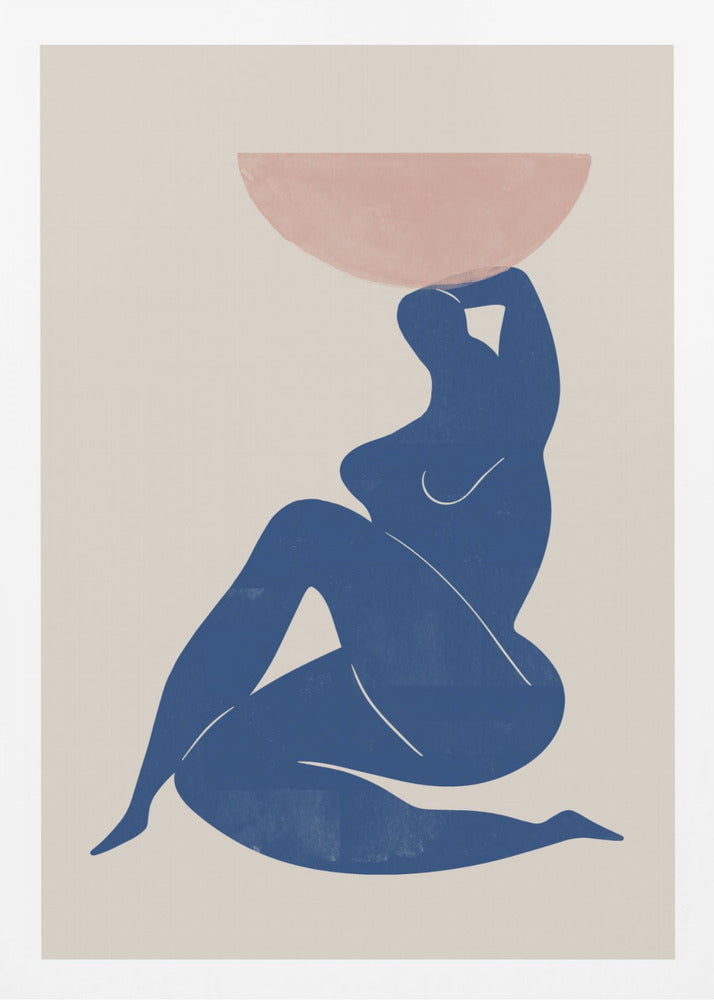 Vase and Woman - Poster / Art Print