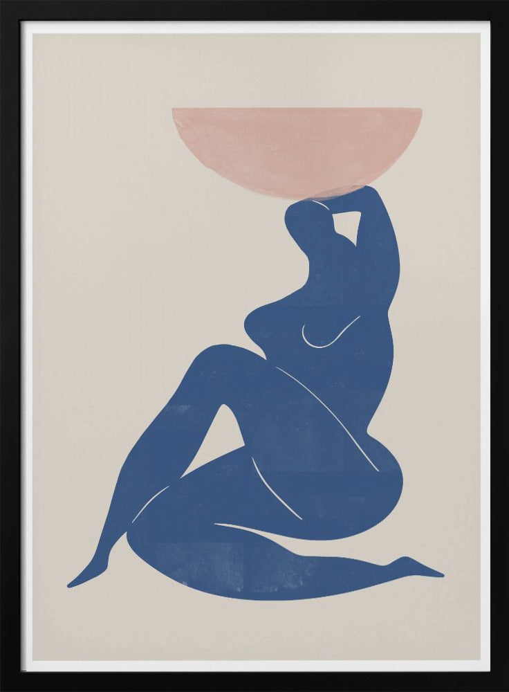 Vase and Woman - Poster / Art Print