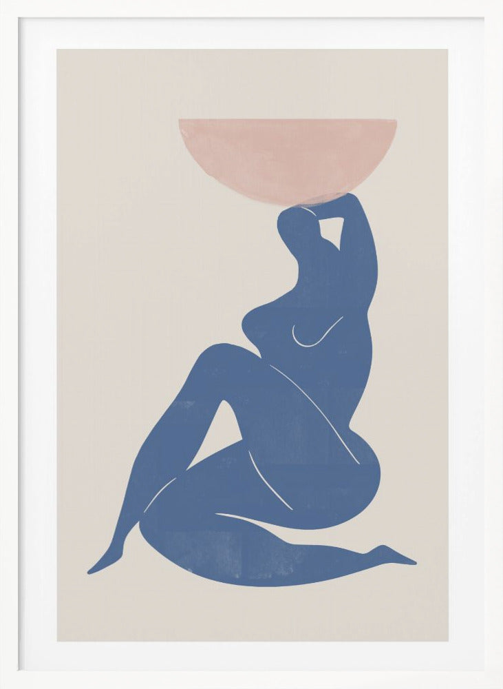 Vase and Woman - Poster / Art Print