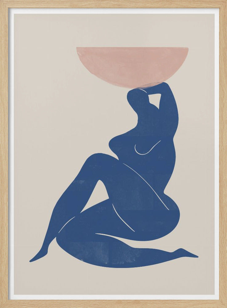 Vase and Woman - Poster / Art Print