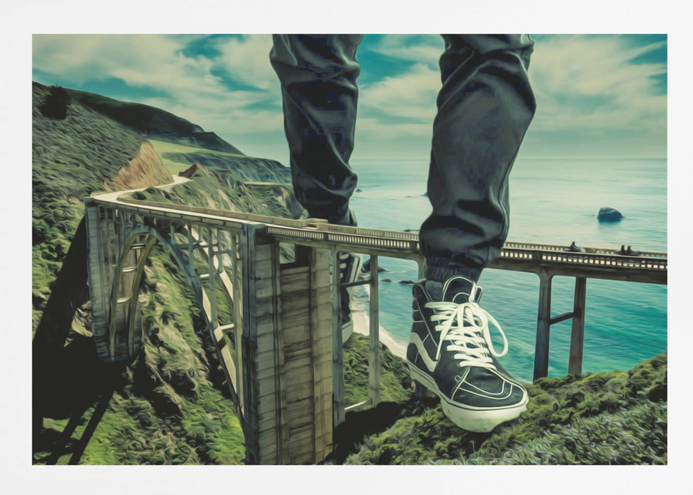 Walking Over Bridges - Poster / Art Print