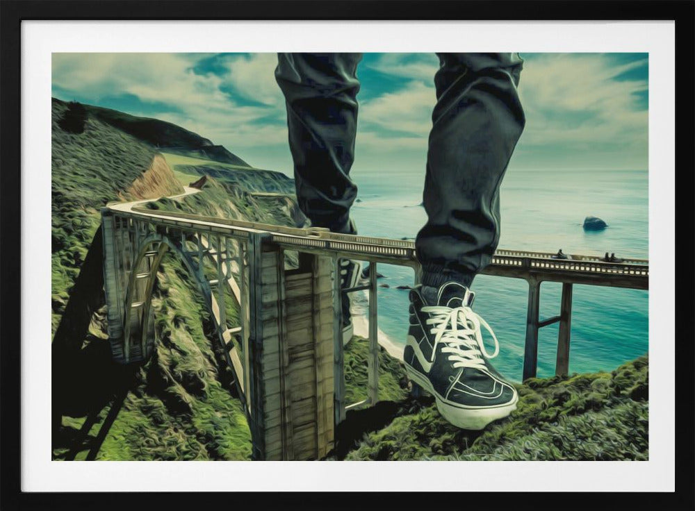 Walking Over Bridges - Poster / Art Print