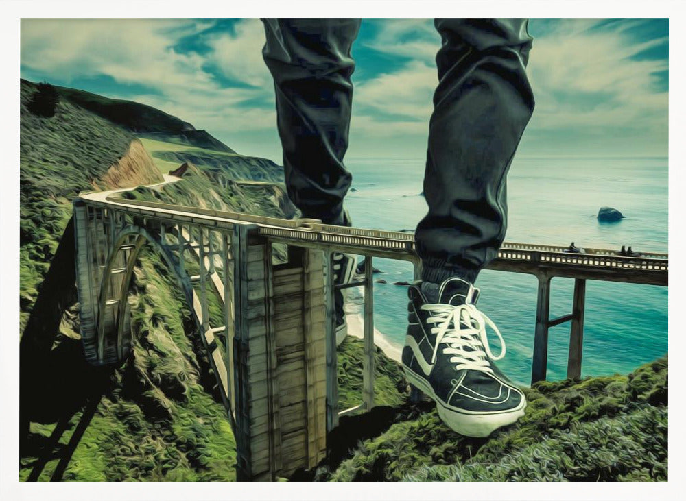 Walking Over Bridges - Poster / Art Print