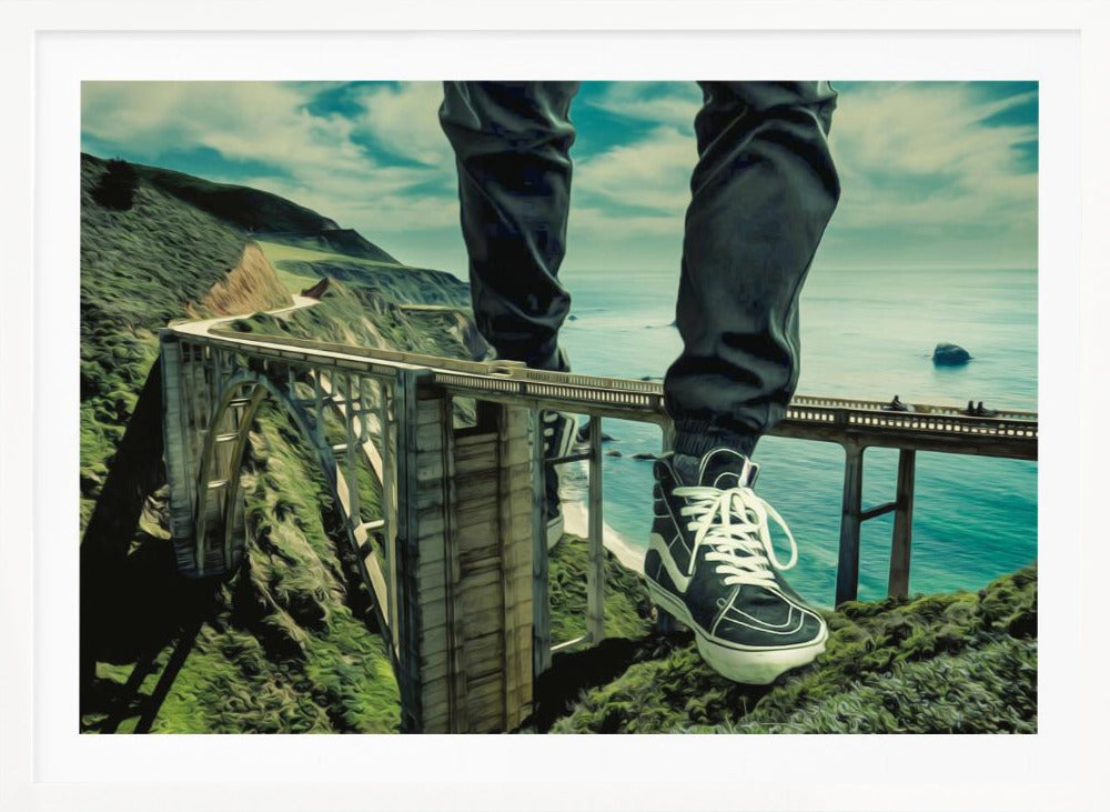 Walking Over Bridges - Poster / Art Print