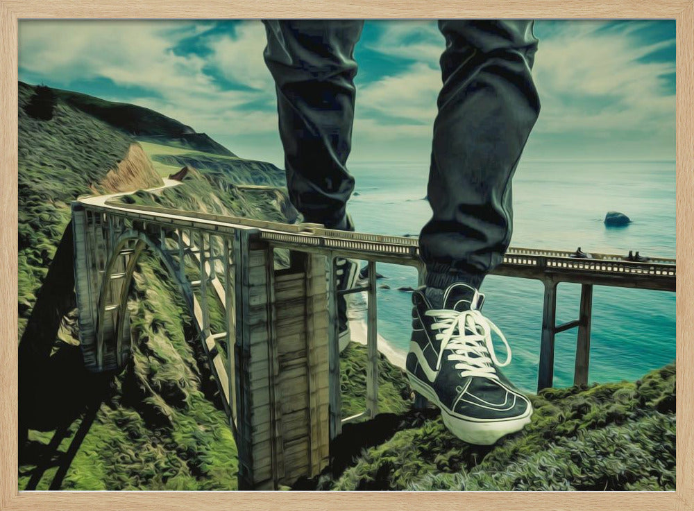 Walking Over Bridges - Poster / Art Print