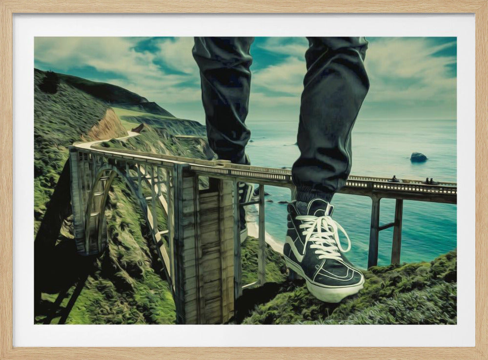 Walking Over Bridges - Poster / Art Print