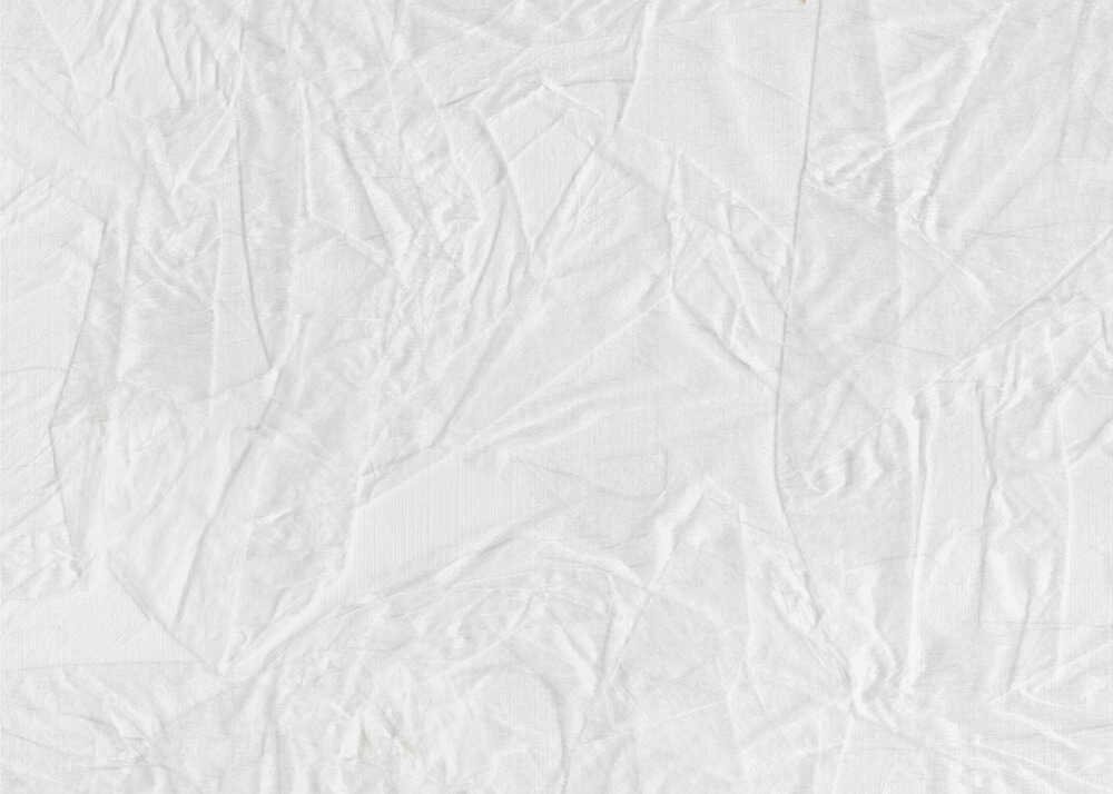 White Canvas Resembling Crumpled Paper - Poster / Art Print