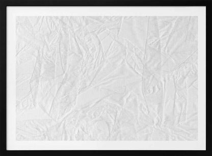 White Canvas Resembling Crumpled Paper - Poster / Art Print