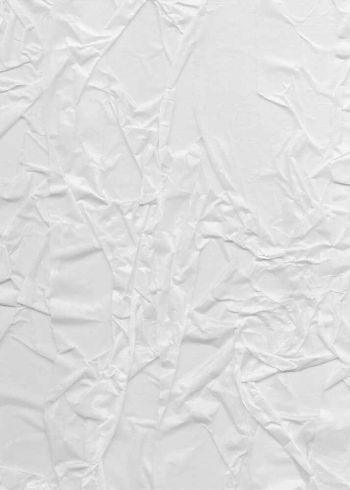 Abstract black and white art print of a crumpled piece of paper, creating a textured surface.