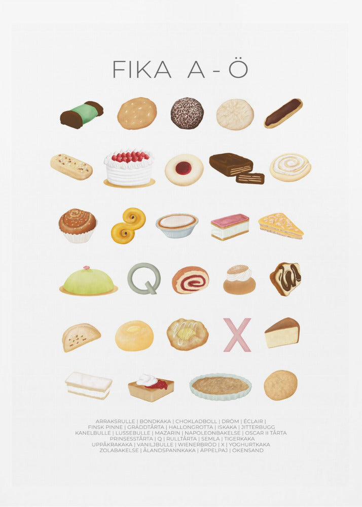 FIKA A-Ö - Poster / Art Print