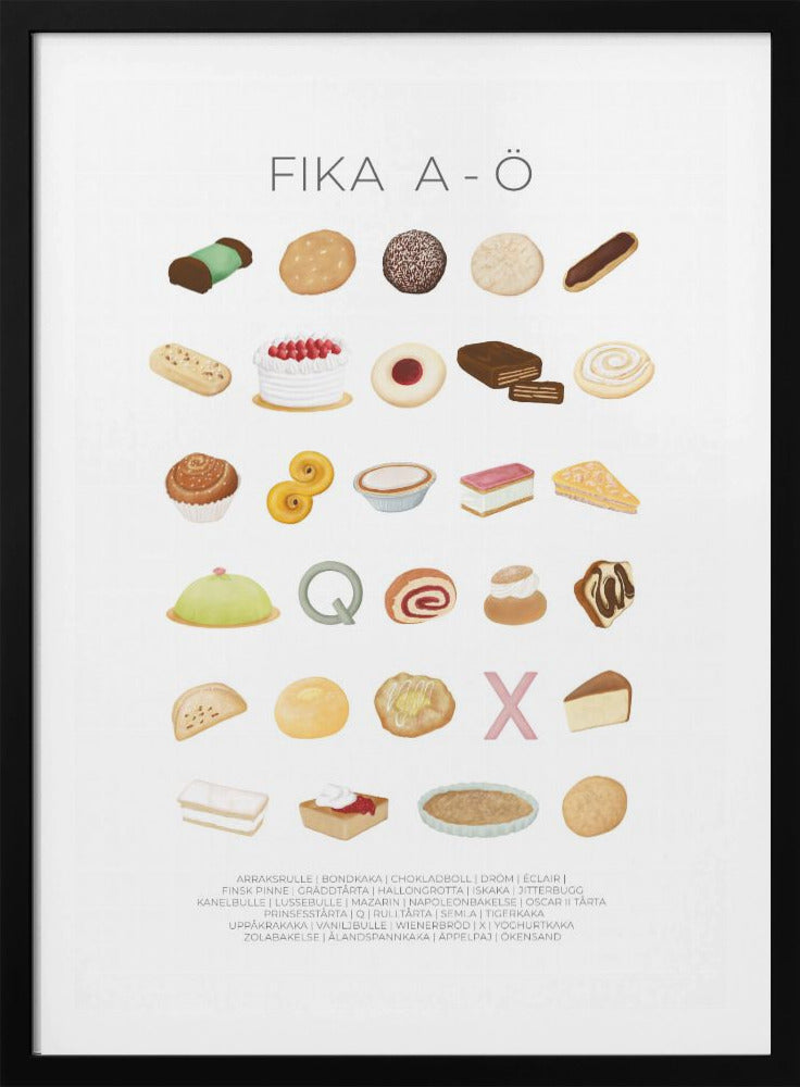 FIKA A-Ö - Poster / Art Print