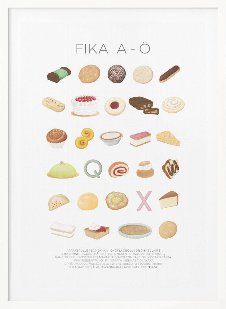 FIKA A-Ö - Poster / Art Print