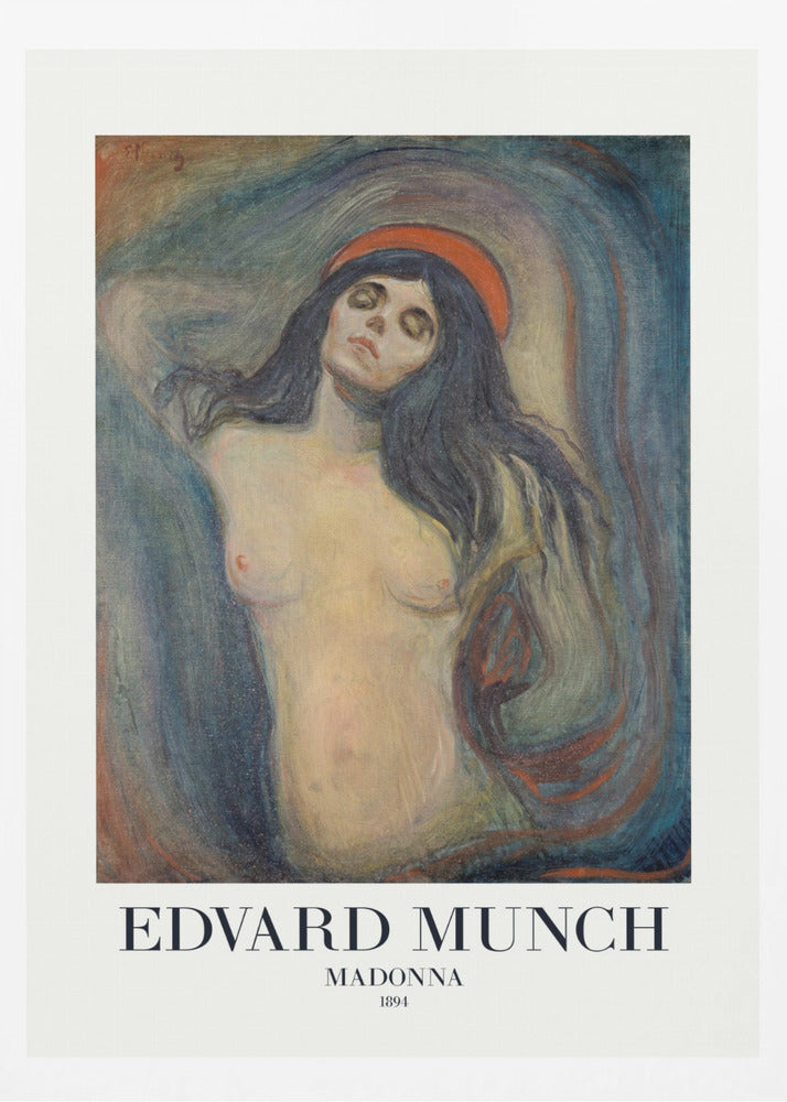 A vintage art print depicting Madonna, likely a religious figure, created in 1894. Print