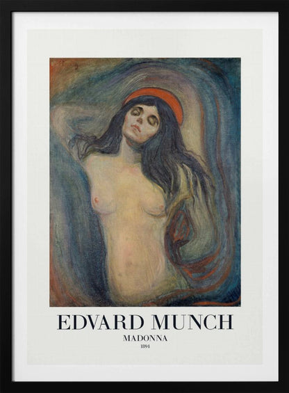 A vintage art print depicting Madonna, likely a religious figure, created in 1894. Print