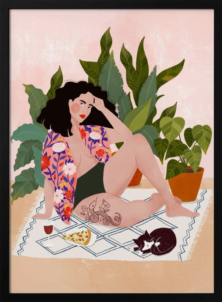 Sunday pizza - Poster / Art Print