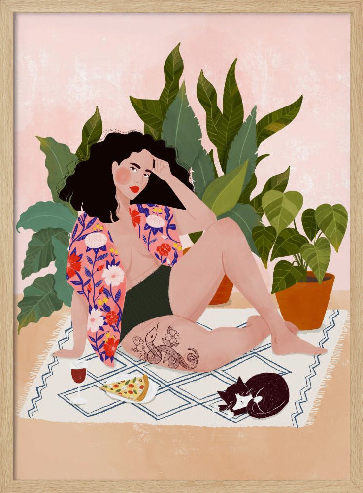 Sunday pizza - Poster / Art Print