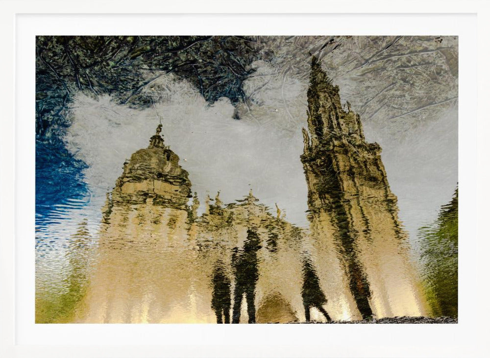 Toledo Cathedral Reflection - Poster / Art Print