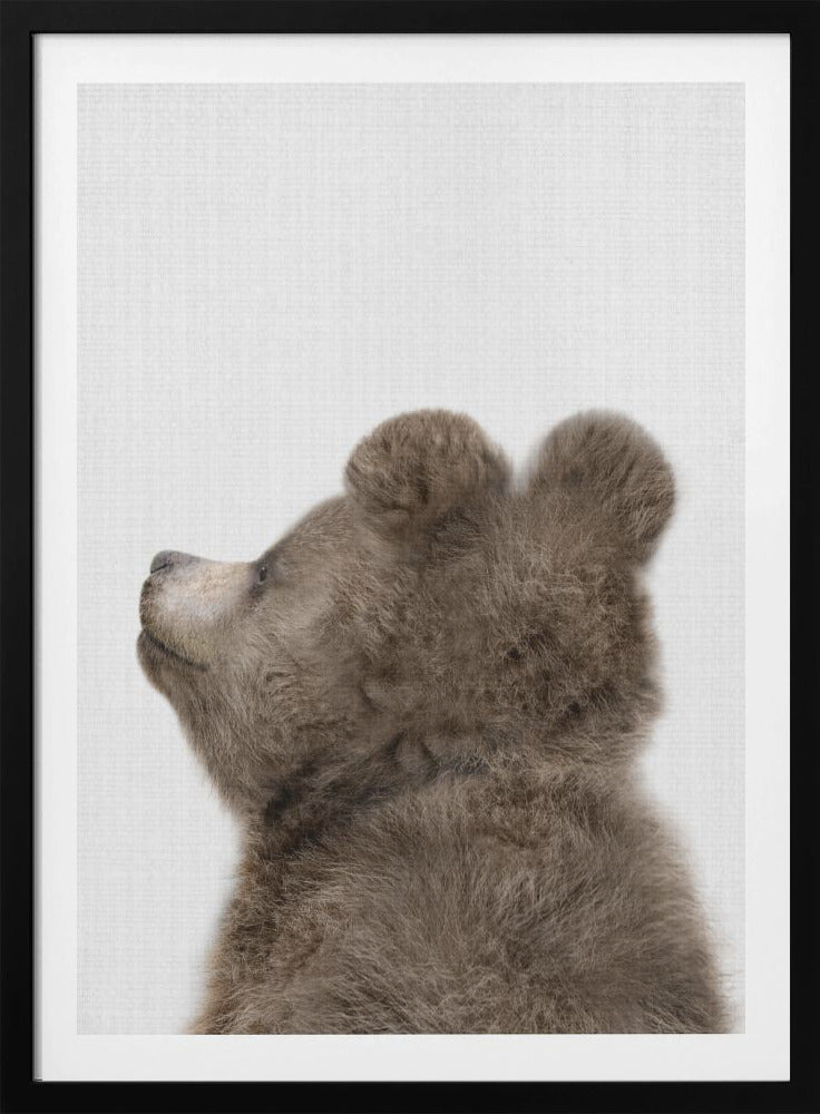 Peekaboo Baby Bear Back - Poster / Art Print