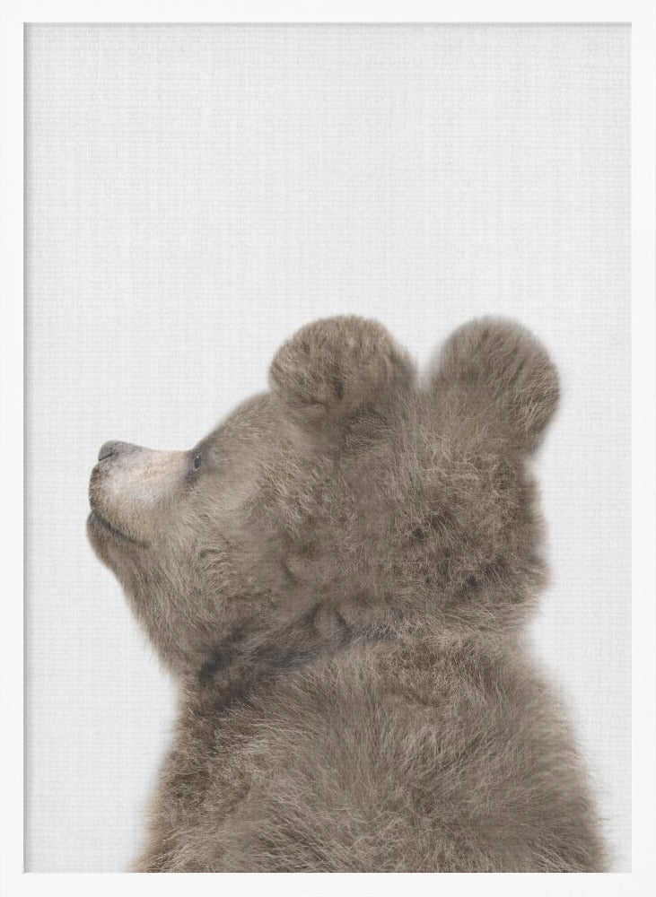 Peekaboo Baby Bear Back - Poster / Art Print