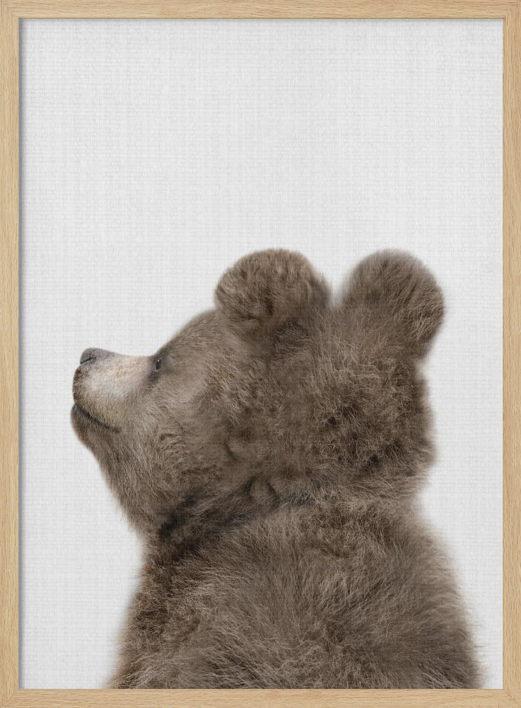 Peekaboo Baby Bear Back - Poster / Art Print