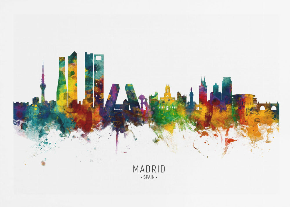 Madrid Spain Skyline - Poster / Art Print