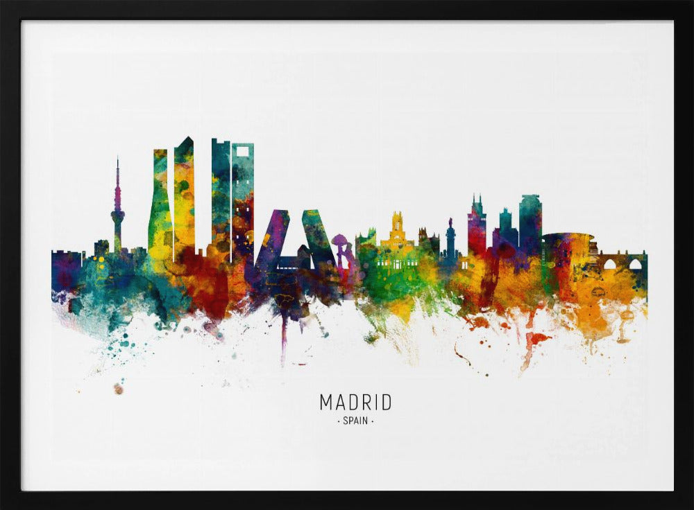 Madrid Spain Skyline - Poster / Art Print