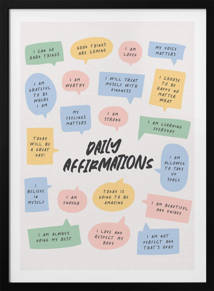 Daily Affirmations - Poster / Art Print